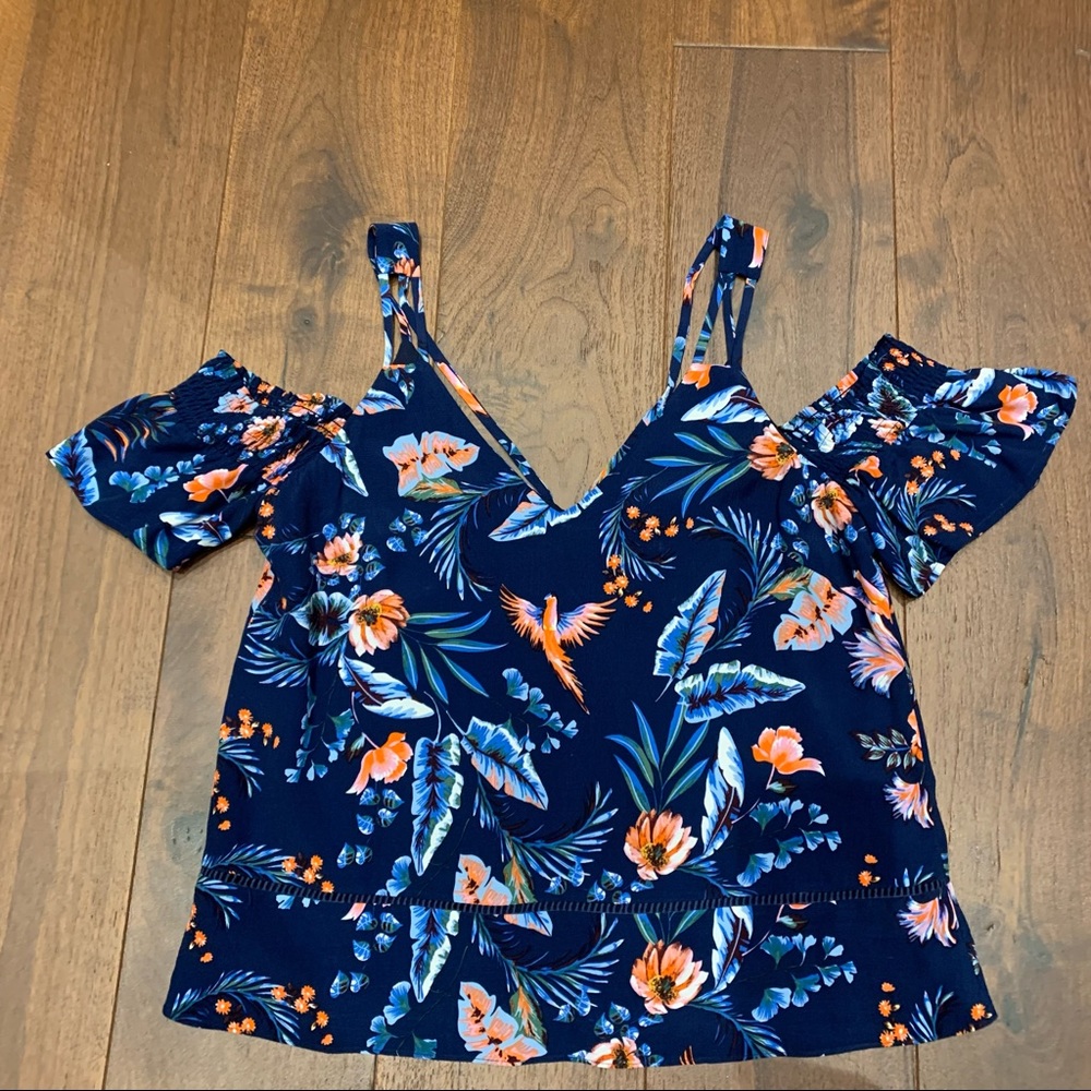 Adelyn Rae Summer Cold Shoulder Top